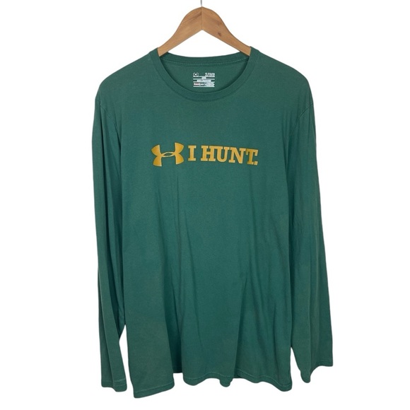 LS377 Men’s Under Armour Loose Fit Heat Gear I Hunt LS T Shirt XL - Picture 1 of 4